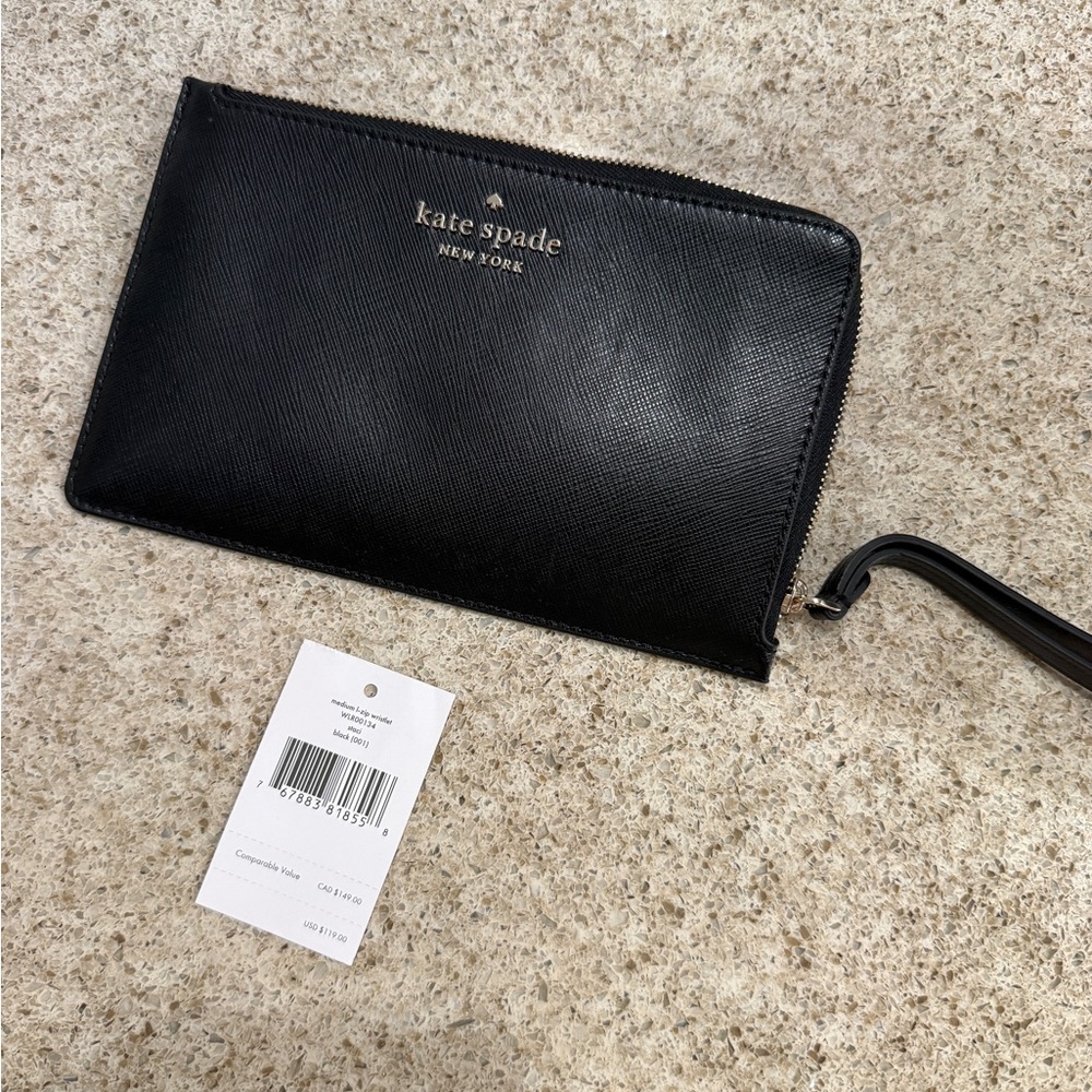 Kate Spade Black Zip Pouch